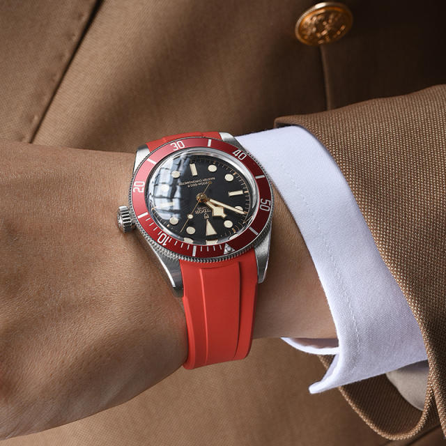 Rubber strap for Tudor New Black Bay 41mm M7941A1AORU