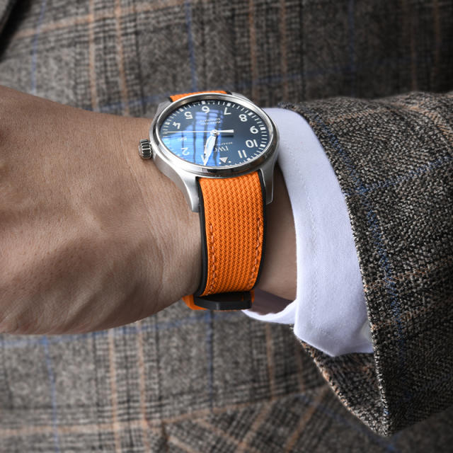 Rubber Strap For IWC Pilot Mark XVIII 40mm