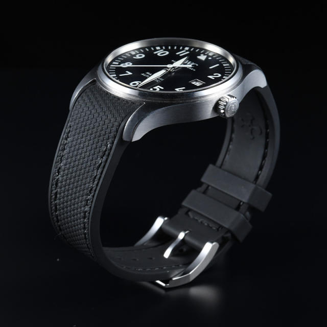 Rubber Strap For IWC Pilot Mark XVIII 40mm