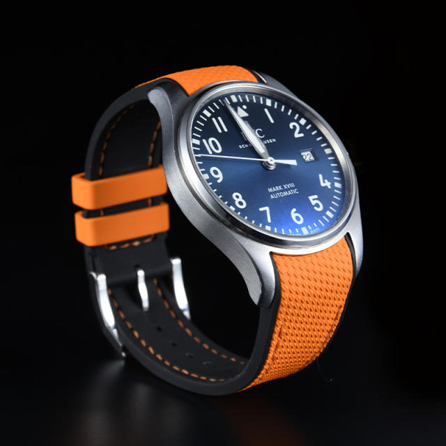 Rubber Strap For IWC Pilot Mark XVIII 40mm