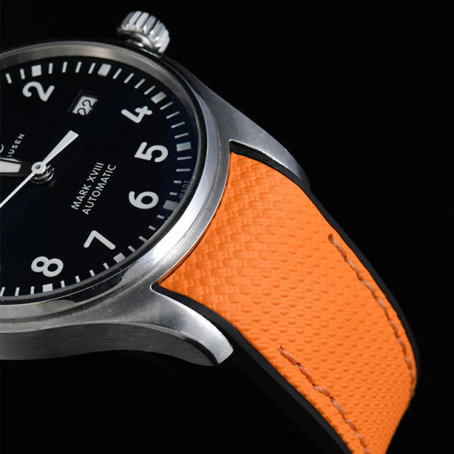 Rubber Strap For IWC Pilot Mark XVIII 40mm