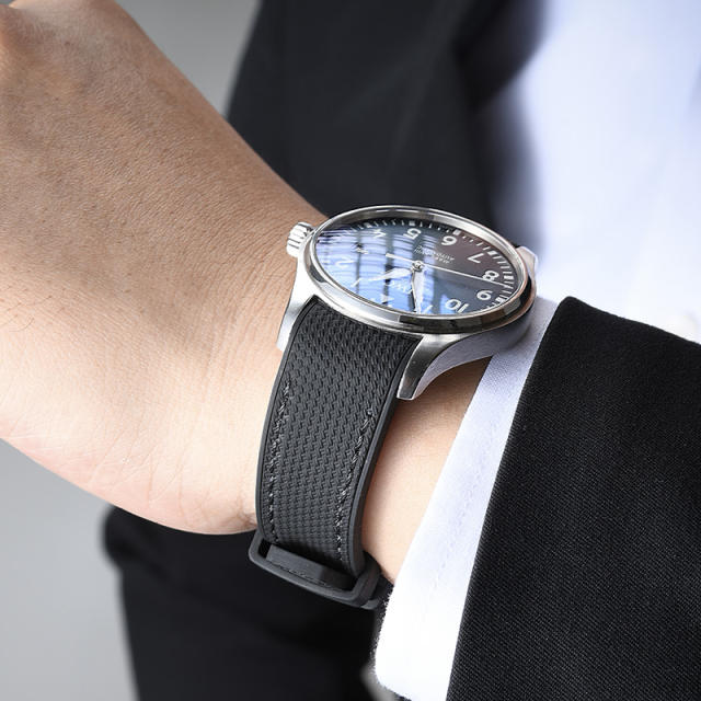 Rubber Strap For IWC Pilot Mark XVIII 40mm