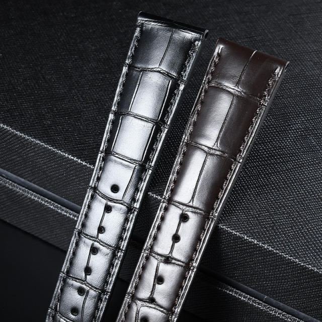 Alligator strap For Blancpain Villeret 40mm 6653 6662