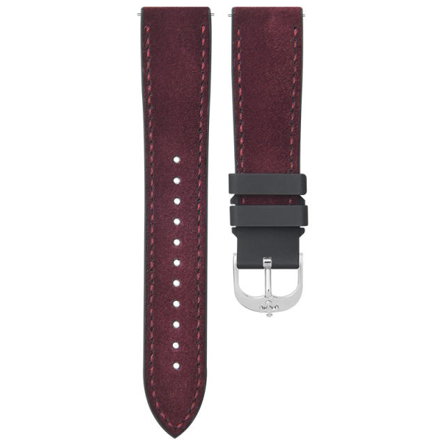 【Quick release spring bar】Rubber Strap For All Watches Premium Italian suede leather Strap and Rubber