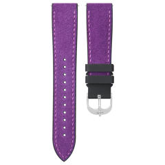 【Quick release spring bar】Rubber Strap For All Watches Premium Italian suede leather Strap and Rubber