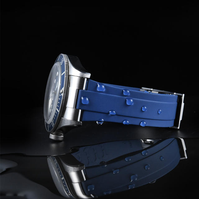 【Endlink+Rubber strap+Folding clasp】Rubber strap for Tudor 1958 steel casing 39mm