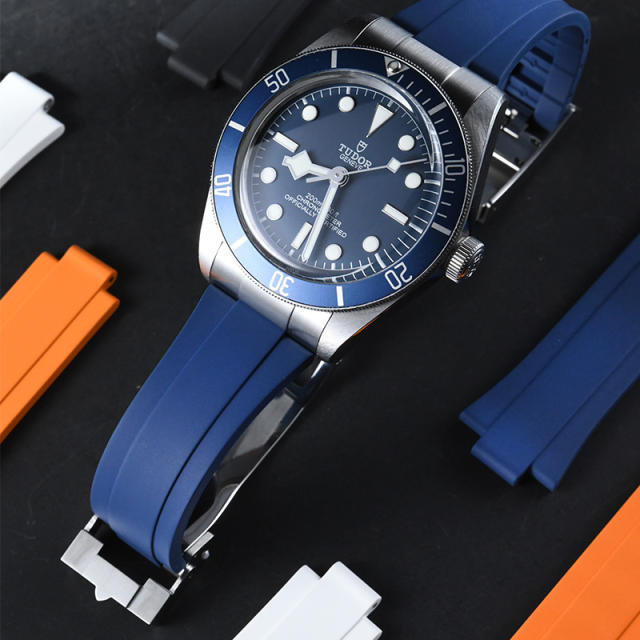 【Endlink+Rubber strap+Folding clasp】Rubber strap for Tudor 1958 steel casing 39mm