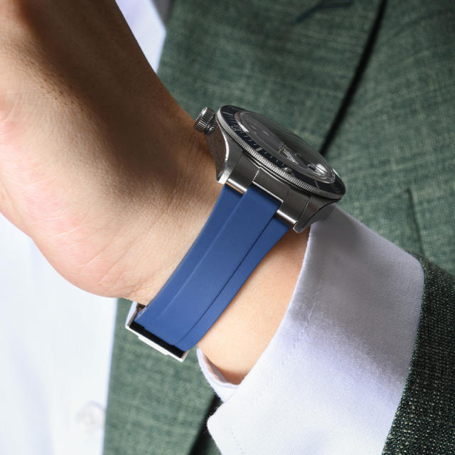 【Endlink+Rubber strap+Folding clasp】Rubber strap for Tudor 1958 steel casing 39mm