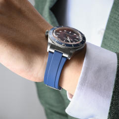 【Endlink+Rubber strap+Folding clasp】Rubber strap for Tudor 1958 steel casing 39mm