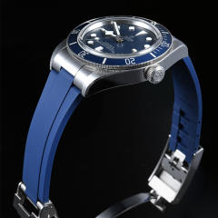 【Endlink+Rubber strap+Folding clasp】Rubber strap for Tudor 1958 steel casing 39mm