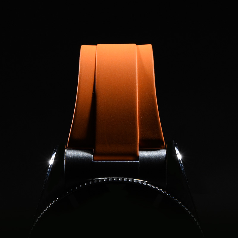 【Endlink+Folding clasp】Rubber strap for Tudor Black Bay 54 37mm