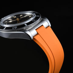【Endlink+Folding clasp】Rubber strap for Tudor Black Bay 54 37mm