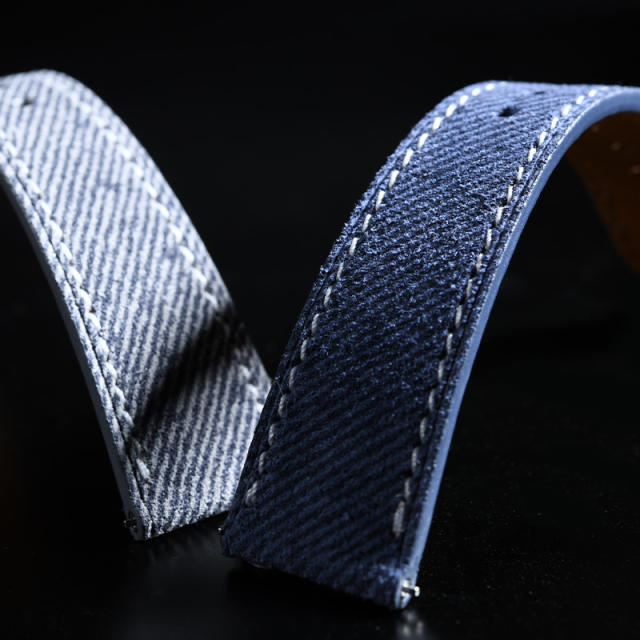 Vagenari Jeans Calfskin Leather Strap For Patek Philippe 19/20/21/22mm