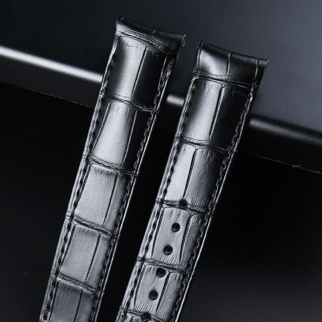 Alligator strap For Omega De Ville 41mm Hour Vision