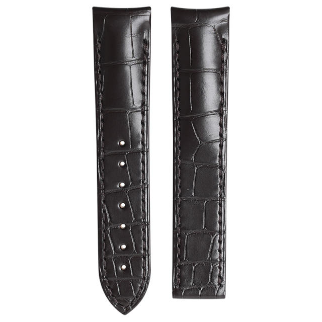 Alligator strap For Omega De Ville 41mm Hour Vision
