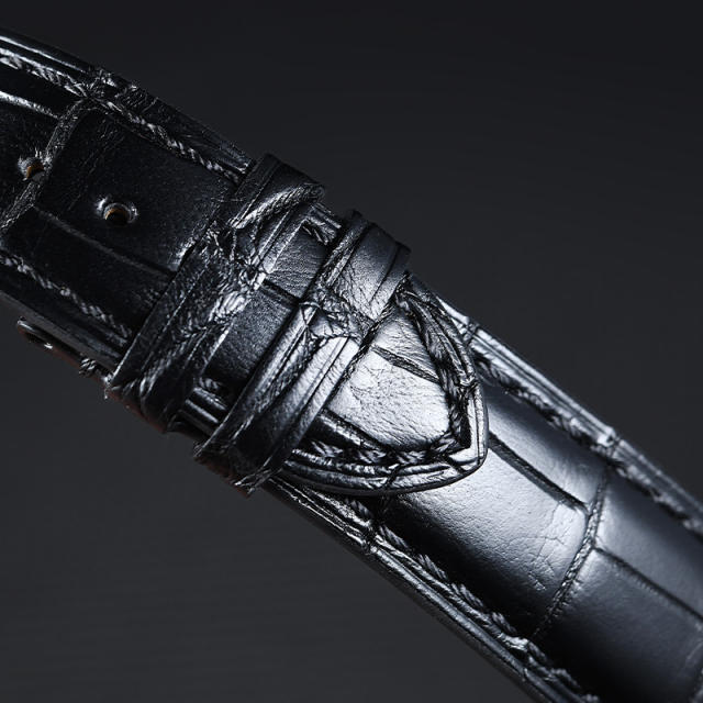 Alligator strap For Glashutte 2-39-47-04-02-04