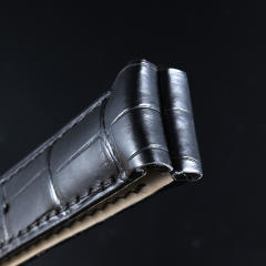 Alligator strap For Omega De Ville 41mm Hour Vision