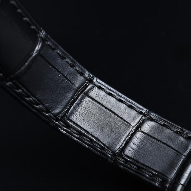 Alligator strap For Omega De Ville 41mm Hour Vision