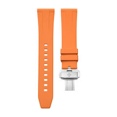【 XL Size 】All Watches' Classic Rubber Strap with Folding Clasp
