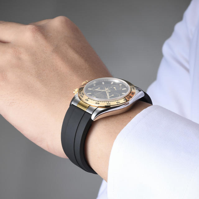 [Upgrade Version] Rubber Strap For Rolex Daytona 116515.116518.116519.126515.126518.126519 New version rubber strap