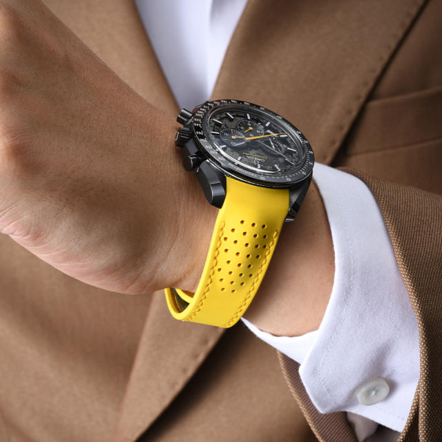 Rubber strap for Omega Speedmaster Dark Side of the Moon Apollo 8 'Little Rocket' Edition (Second Generation)