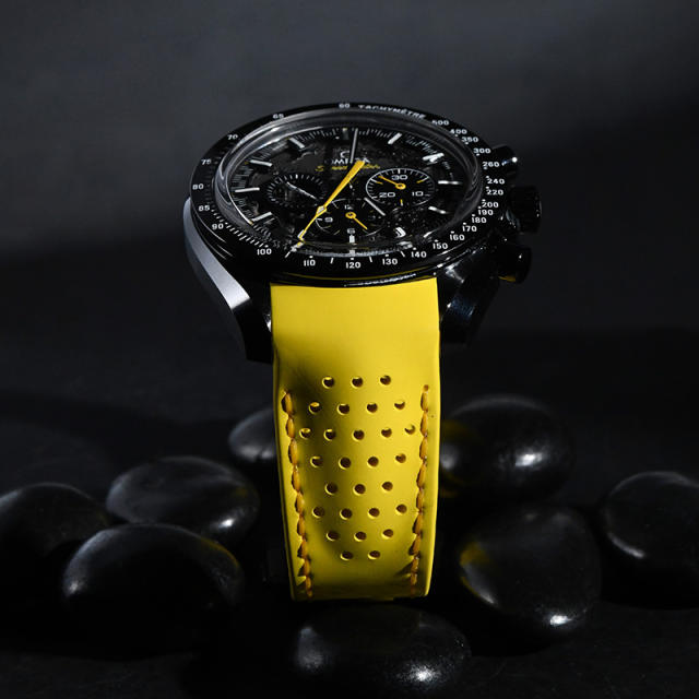 Rubber strap for Omega Speedmaster Dark Side of the Moon Apollo 8 'Little Rocket' Edition (Second Generation)