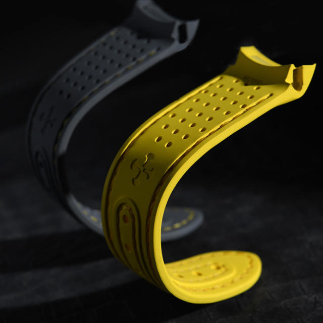 Rubber strap for Omega Speedmaster Dark Side of the Moon Apollo 8 'Little Rocket' Edition (Second Generation)