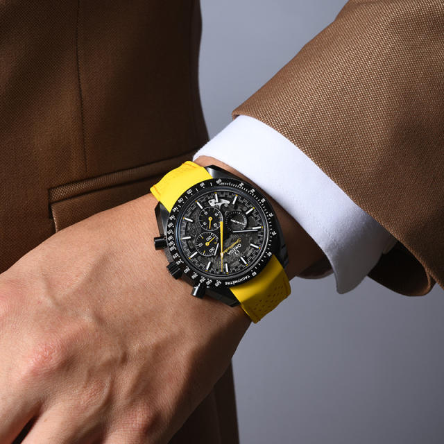 Rubber strap for Omega Speedmaster Dark Side of the Moon Apollo 8 'Little Rocket' Edition (Second Generation)