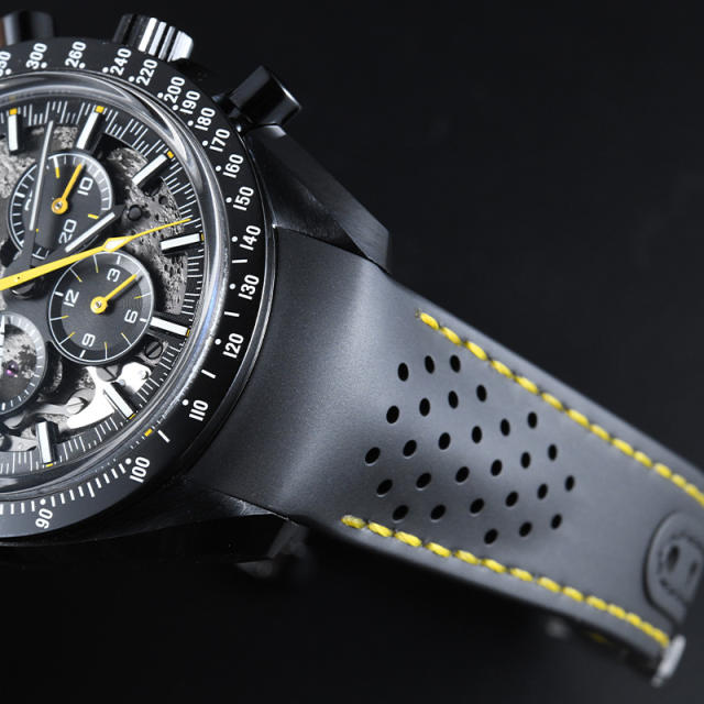 Rubber strap for Omega Speedmaster Dark Side of the Moon Apollo 8 'Little Rocket' Edition (Second Generation)