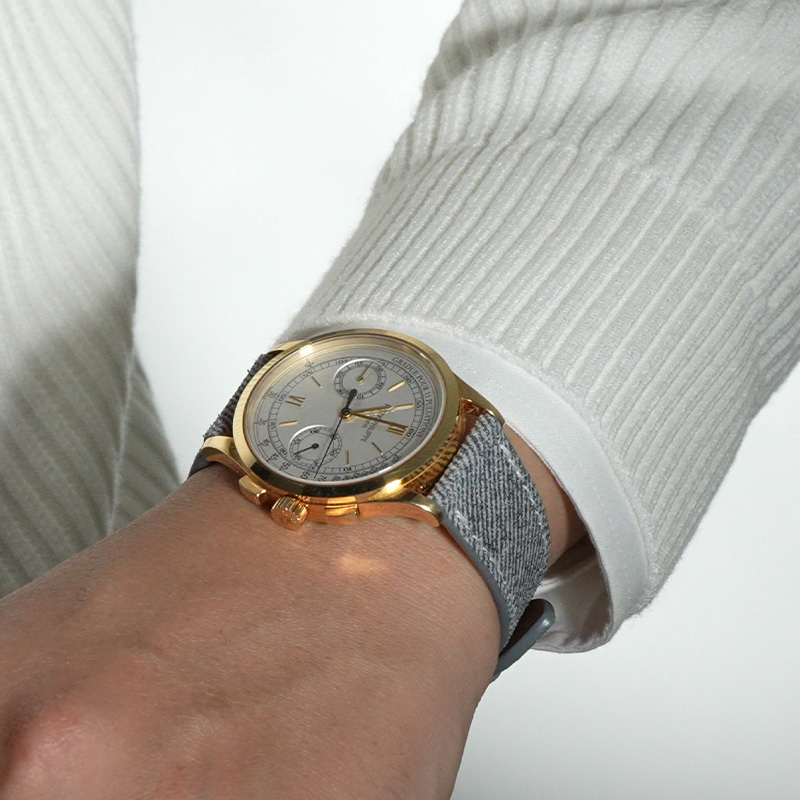 Vagenari Jeans Calfskin Leather Strap For Patek Philippe 19/20/21mm