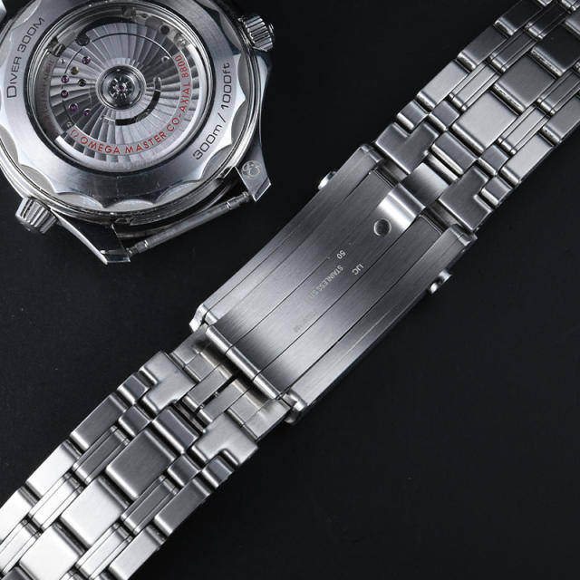 Stainless Steel Band For Omega Seamaster 300 (Calendar at 6 clock)