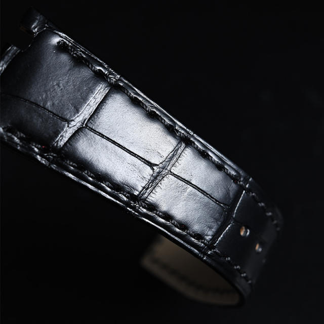 Alligator strap for AP Royal Oak Quartz 67651ST 33mm Ladies