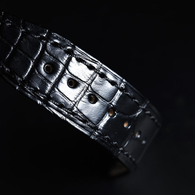 Alligator strap for AP Royal Oak Quartz 67651ST 33mm Ladies