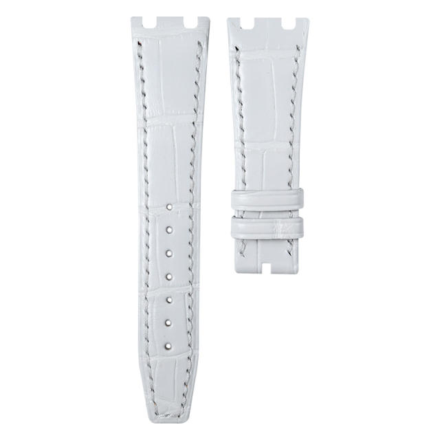 Alligator strap for AP Royal Oak Quartz 67651ST 33mm Ladies