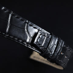 Alligator strap for AP Royal Oak Quartz 67651ST 33mm Ladies