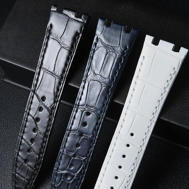 Alligator strap for AP Royal Oak Offshore 26231 26048 37mm Folding Clasp