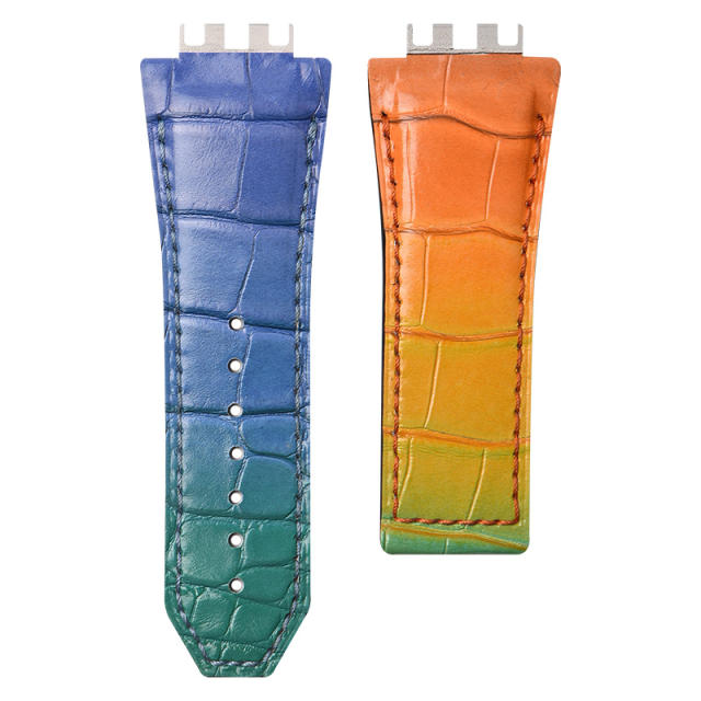 Vagenari Alligator strap for hublot Big Bang SPIRIT 45mm 614