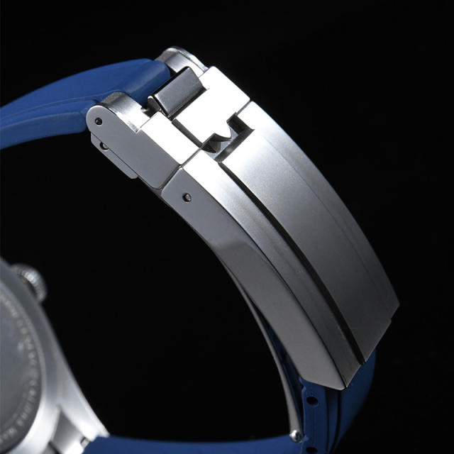 【Rubber strap + Folding clasp】Rubber strap for Tudor 1958 steel casing 39mm