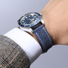 Vagenari Jeans Calfskin Leather Strap Universal 18/19/20/21/22/23mm