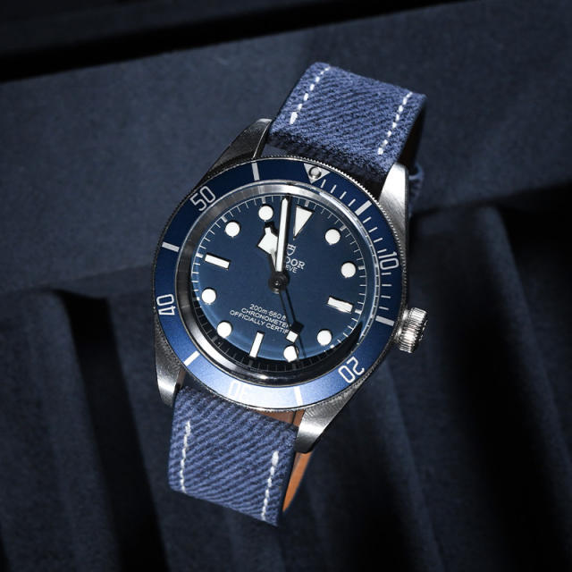 Vagenari Jeans Calfskin Leather Strap Universal 18/19/20/21/22/23mm
