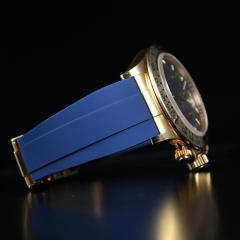 [Oysterflex Design+YG Endlinks] The rubber strap for Rolex daytona 116508 with 22K YG endlink