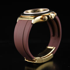 [Oysterflex Design+YG Endlinks] The rubber strap for Rolex daytona 116508 with 22K YG endlink