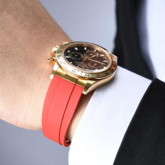 [Oysterflex Design+YG Endlinks] The rubber strap for Rolex daytona 116508 with 22K YG endlink