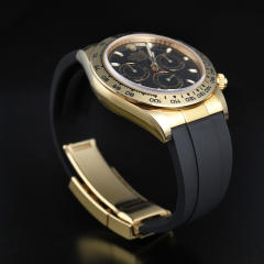[Oysterflex Design+YG Endlinks] The rubber strap for Rolex daytona 116508 with 22K YG endlink