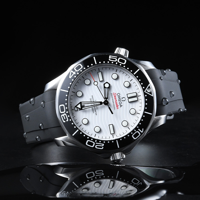 Rubber Strap For Seamaster Diver 300m 42mm Date window at 6 o’clock