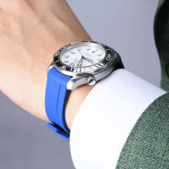 Rubber Strap For For Seamaster Diver 300m 42mm Date window at 6 o’clock