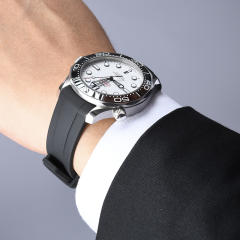 Rubber Strap For For Seamaster Diver 300m 42mm Date window at 6 o’clock