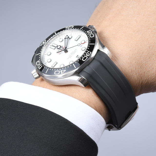 Rubber Strap For Seamaster Diver 300m 42mm Date window at 6 o’clock