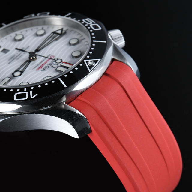 Rubber Strap For Seamaster Diver 300m 42mm Date window at 6 o’clock