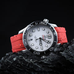 Rubber Strap For Seamaster Diver 300m 42mm Date window at 6 o’clock